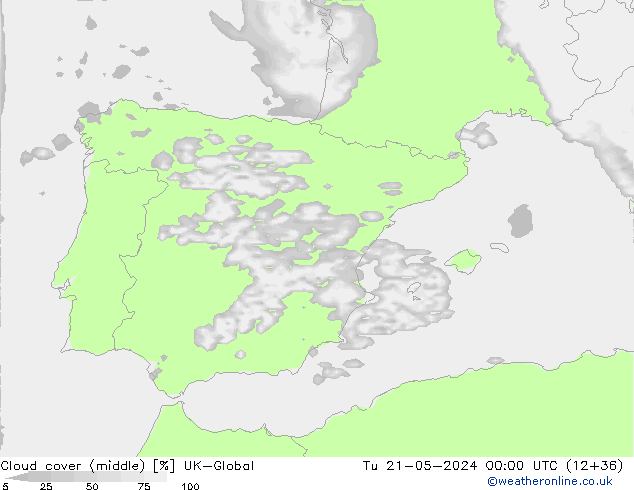 Nubes medias UK-Global mar 21.05.2024 00 UTC