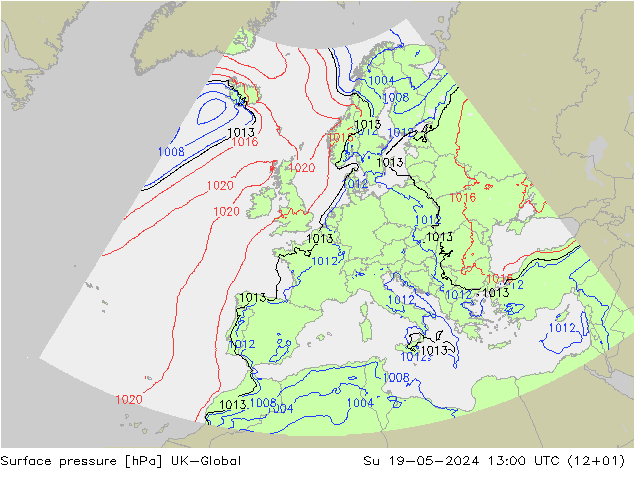 pressão do solo UK-Global Dom 19.05.2024 13 UTC