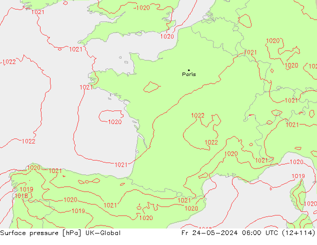 Yer basıncı UK-Global Cu 24.05.2024 06 UTC