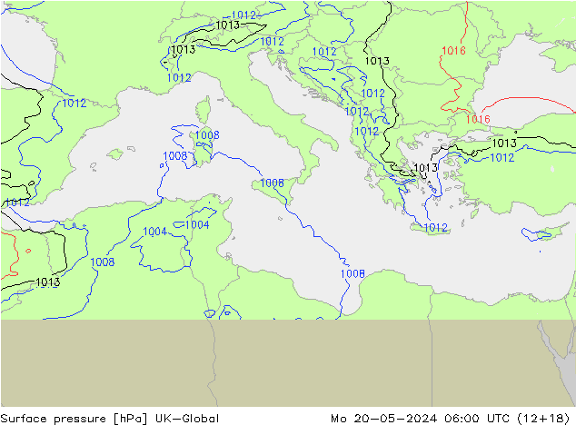 Yer basıncı UK-Global Pzt 20.05.2024 06 UTC