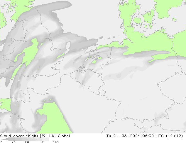 Wolken (hohe) UK-Global Di 21.05.2024 06 UTC