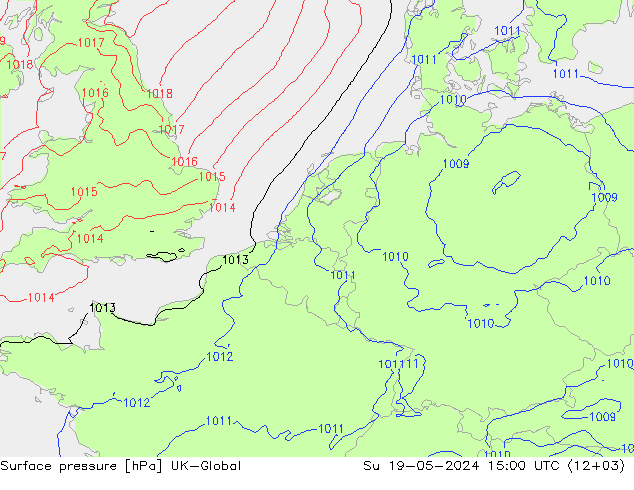 pression de l'air UK-Global dim 19.05.2024 15 UTC