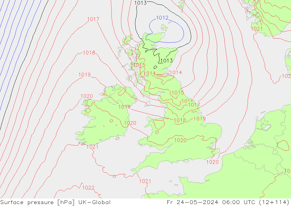 Yer basıncı UK-Global Cu 24.05.2024 06 UTC
