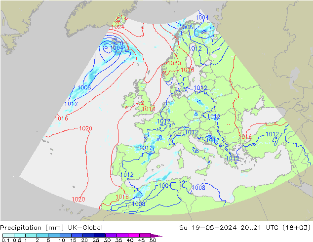 Niederschlag UK-Global So 19.05.2024 21 UTC