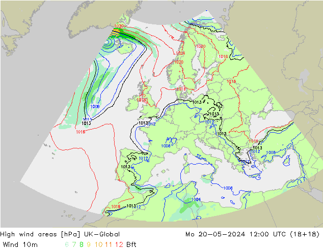 yüksek rüzgarlı alanlar UK-Global Pzt 20.05.2024 12 UTC
