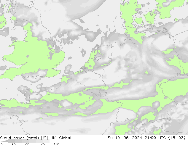 Nuages (total) UK-Global dim 19.05.2024 21 UTC