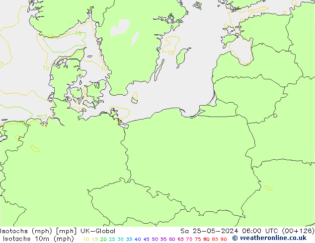 Isotachs (mph) UK-Global So 25.05.2024 06 UTC