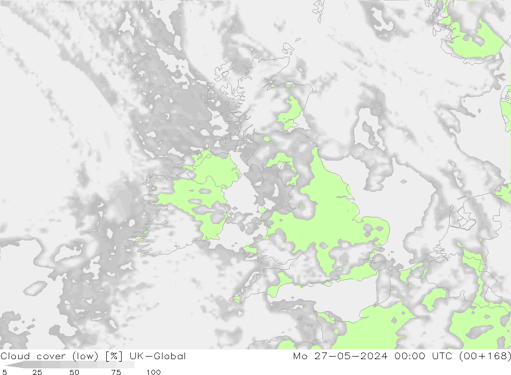 Nuages (bas) UK-Global lun 27.05.2024 00 UTC