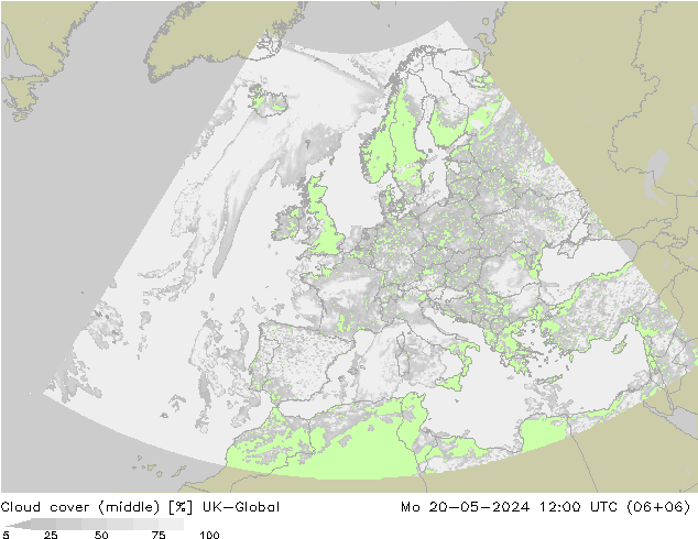 zachmurzenie (środk.) UK-Global pon. 20.05.2024 12 UTC