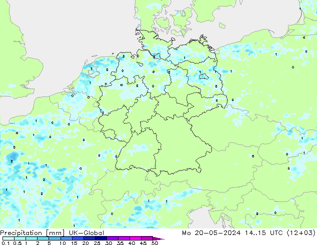 precipitação UK-Global Seg 20.05.2024 15 UTC