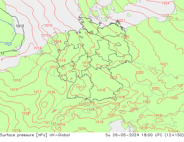 pressão do solo UK-Global Dom 26.05.2024 18 UTC