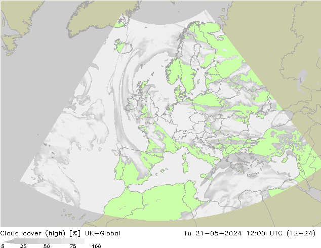 Bulutlar (yüksek) UK-Global Sa 21.05.2024 12 UTC