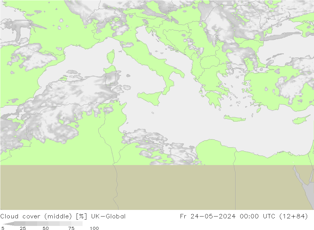 oblačnosti uprostřed UK-Global Pá 24.05.2024 00 UTC