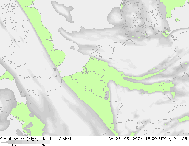 zachmurzenie (wysokie) UK-Global so. 25.05.2024 18 UTC