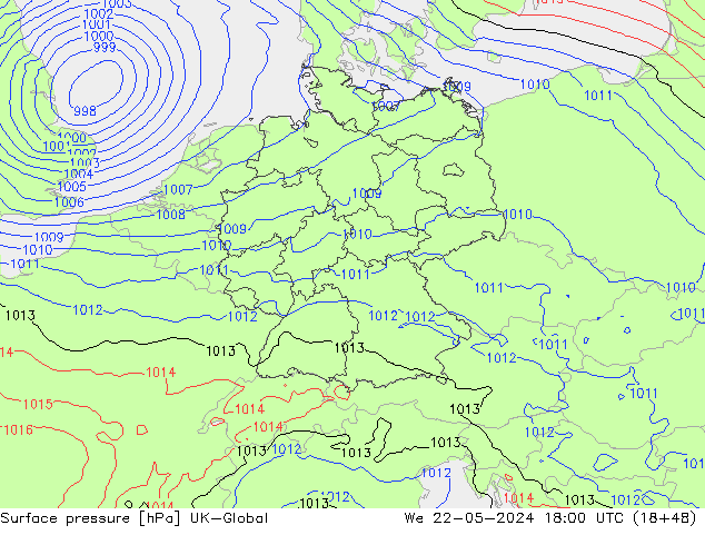 Bodendruck UK-Global Mi 22.05.2024 18 UTC