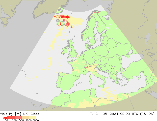 能见度 UK-Global 星期二 21.05.2024 00 UTC