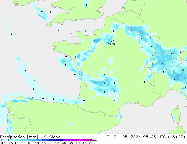 precipitação UK-Global Ter 21.05.2024 06 UTC