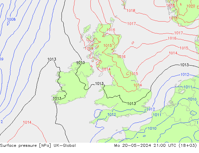 pressão do solo UK-Global Seg 20.05.2024 21 UTC