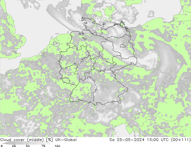 Cloud cover (middle) UK-Global Sa 25.05.2024 15 UTC