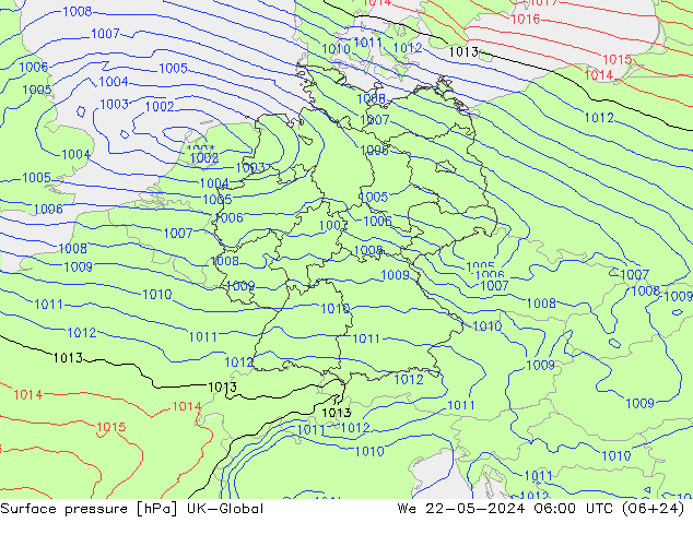 Bodendruck UK-Global Mi 22.05.2024 06 UTC