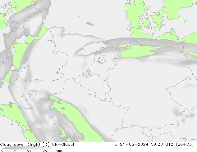 Nubes altas UK-Global mar 21.05.2024 09 UTC