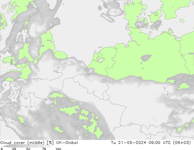 облака (средний) UK-Global вт 21.05.2024 09 UTC