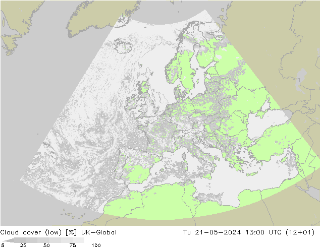 Nubi basse UK-Global mar 21.05.2024 13 UTC