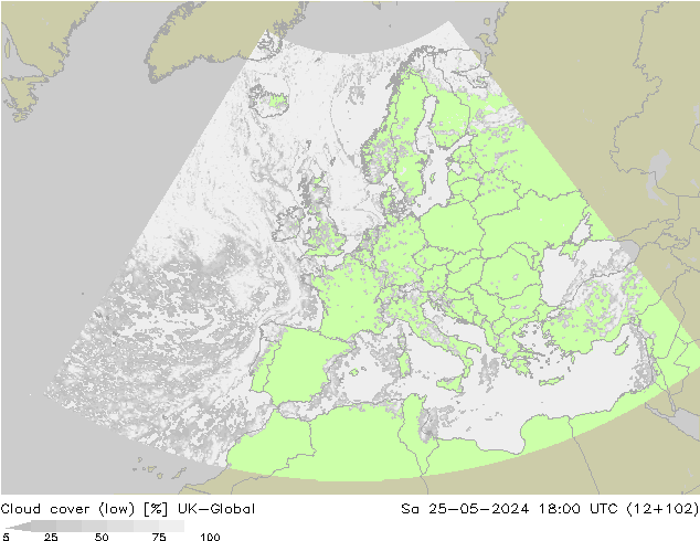 nízká oblaka UK-Global So 25.05.2024 18 UTC