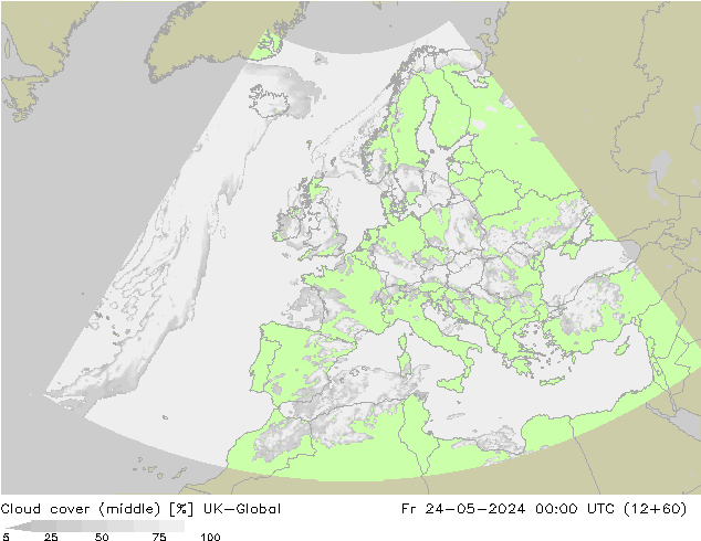 oblačnosti uprostřed UK-Global Pá 24.05.2024 00 UTC