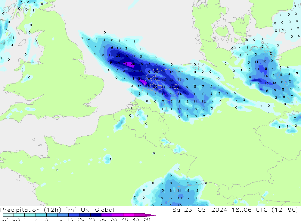 Nied. akkumuliert (12Std) UK-Global Sa 25.05.2024 06 UTC