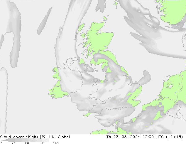 Bewolking (Hoog) UK-Global do 23.05.2024 12 UTC