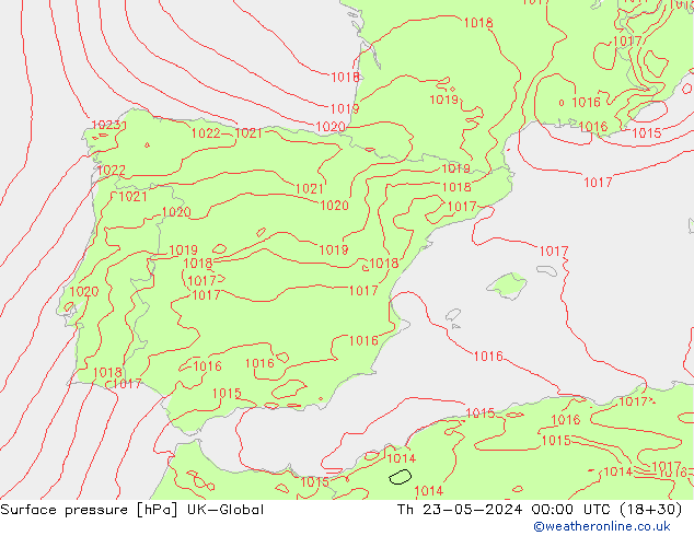 Bodendruck UK-Global Do 23.05.2024 00 UTC