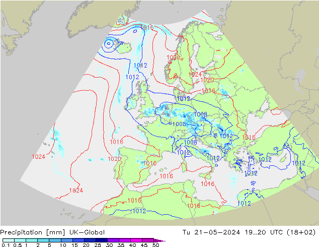 Niederschlag UK-Global Di 21.05.2024 20 UTC