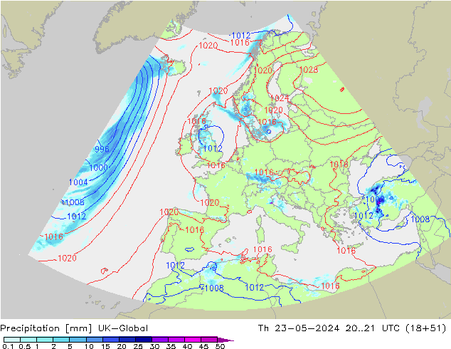 Srážky UK-Global Čt 23.05.2024 21 UTC