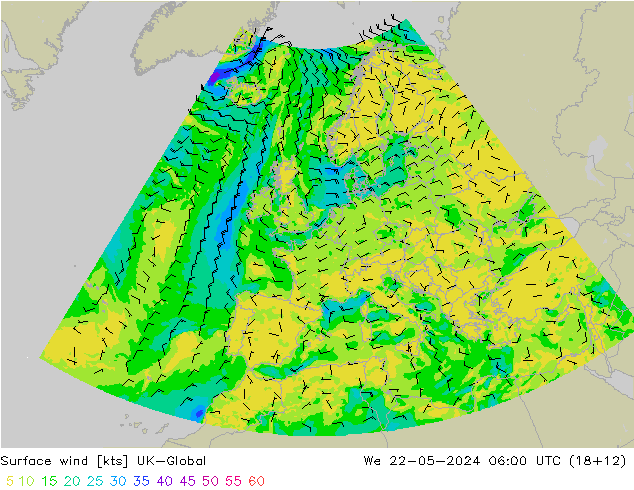 Bodenwind UK-Global Mi 22.05.2024 06 UTC