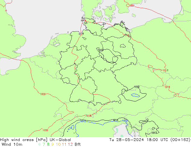 High wind areas UK-Global Ter 28.05.2024 18 UTC