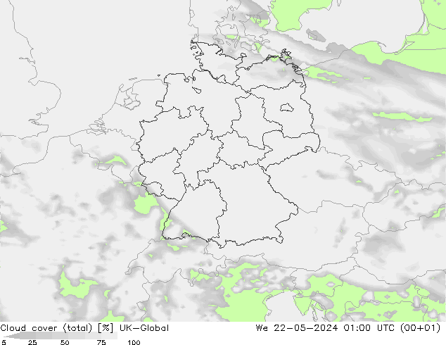 Wolken (gesamt) UK-Global Mi 22.05.2024 01 UTC