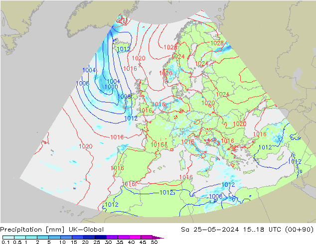 Niederschlag UK-Global Sa 25.05.2024 18 UTC