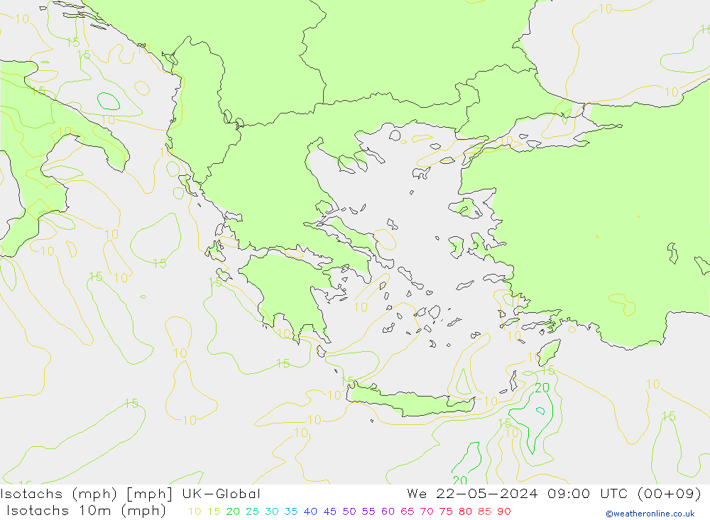 Isotaca (mph) UK-Global mié 22.05.2024 09 UTC