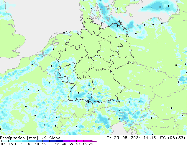 Yağış UK-Global Per 23.05.2024 15 UTC