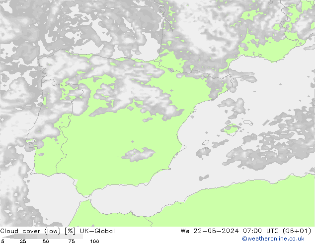облака (низкий) UK-Global ср 22.05.2024 07 UTC