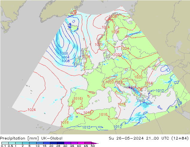 Neerslag UK-Global zo 26.05.2024 00 UTC