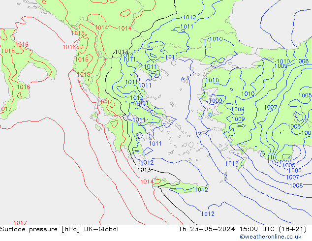 pressão do solo UK-Global Qui 23.05.2024 15 UTC