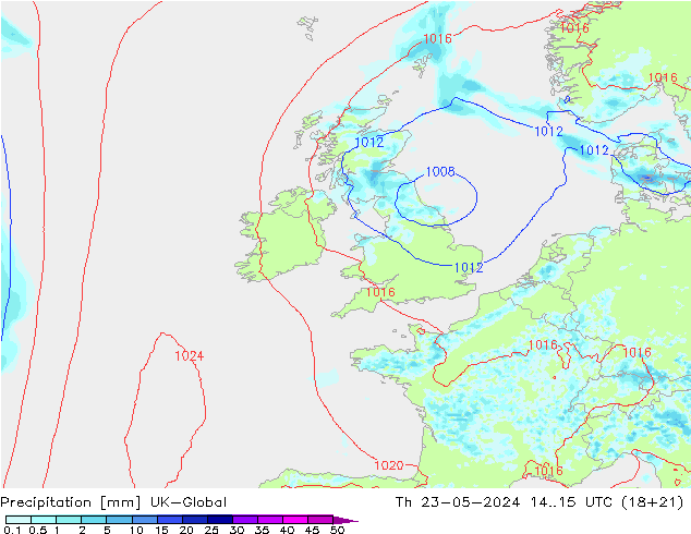 Neerslag UK-Global do 23.05.2024 15 UTC