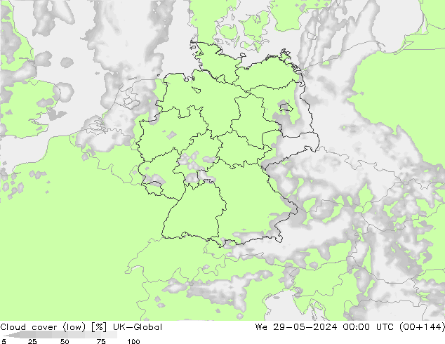 云 (低) UK-Global 星期三 29.05.2024 00 UTC