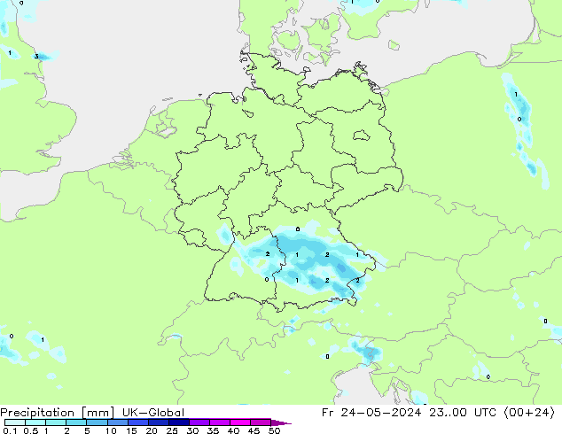 Niederschlag UK-Global Fr 24.05.2024 00 UTC