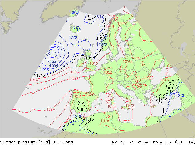 Yer basıncı UK-Global Pzt 27.05.2024 18 UTC
