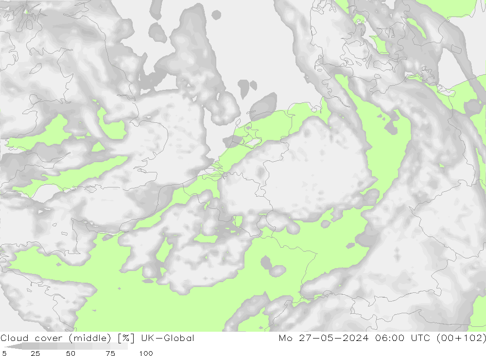Bewolking (Middelb.) UK-Global ma 27.05.2024 06 UTC