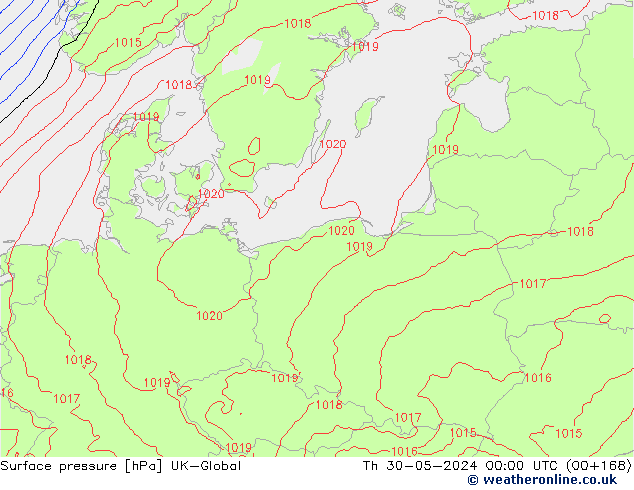 Yer basıncı UK-Global Per 30.05.2024 00 UTC