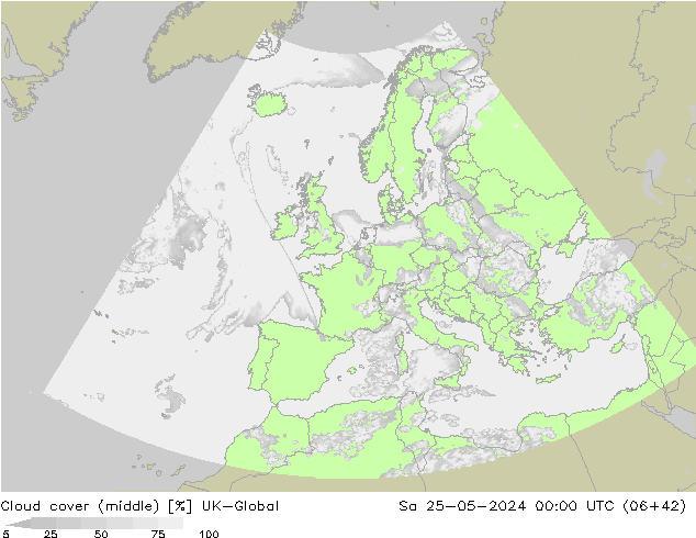 Wolken (mittel) UK-Global Sa 25.05.2024 00 UTC